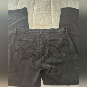 Calvin Klein ladies straight leg black jeans